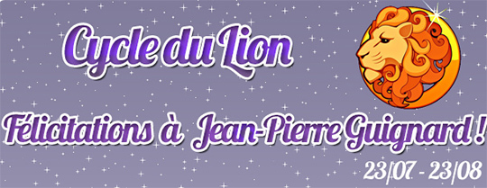 gagnant cycle du lion 2020