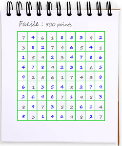 sudoku grid filled
